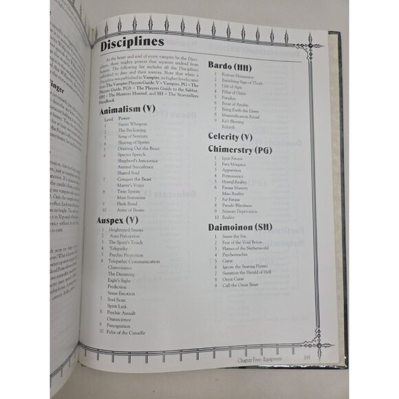 The Vampire Players Guide VAMPIRE The Masquerade WW2206 1993 HardCover Very Good - Picture 12 of 13